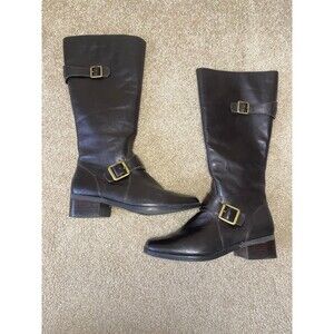 St Johns Bay Jolie Brown Riding Boots Womens Size 7 M